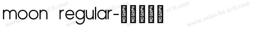 moon regular字体转换